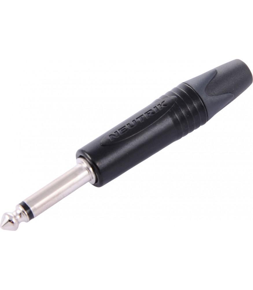 Neutrik - Plug Mono de 1/4" Contacto en Plata Cubierta en Negro Mod.NP2X-BAG_29