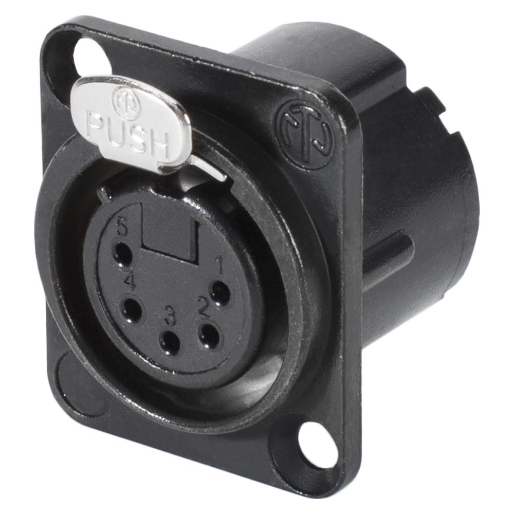 Neutrik - Conector XLR Hembra con 5 Polos Serie D-LX Mod.NC5FD-LX_48