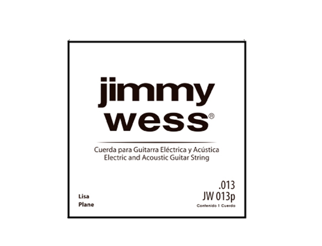 Jimmy Wess - 12 Cuerdas 2A para Guitarra Acústica ó Eléctrica, Material: Acero Calibre: .013 Mod.JW-013P(12)
