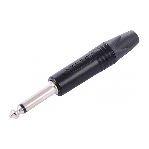 Neutrik - Plug Mono de 1/4" Contacto en Plata Cubierta en Negro Mod.NP2X-BAG_29