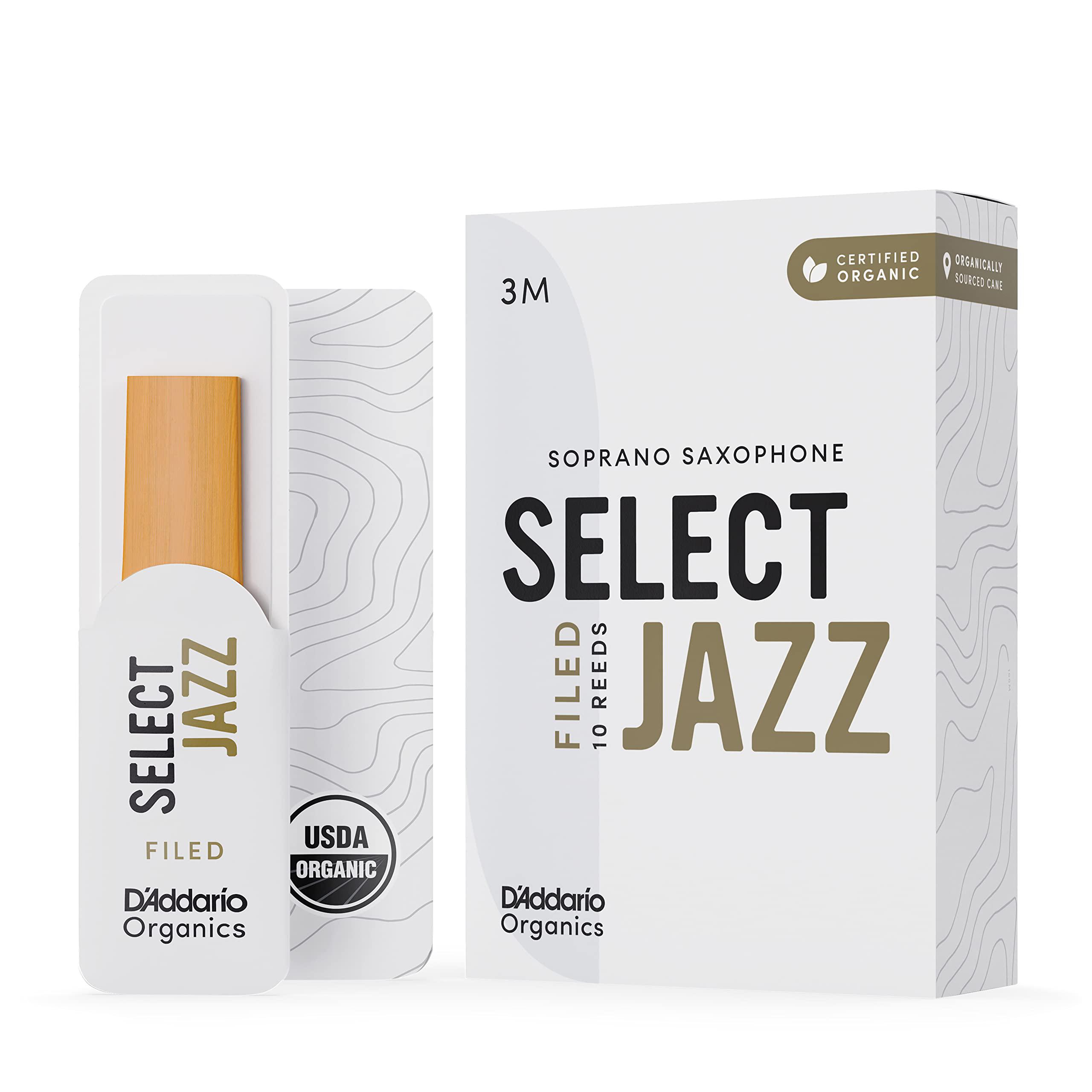 D'Addario - 10 Cañas Selec Jazz Filed para Sax Soprano, Medida: 3M Mod.RSF10SSX3M(10)_38