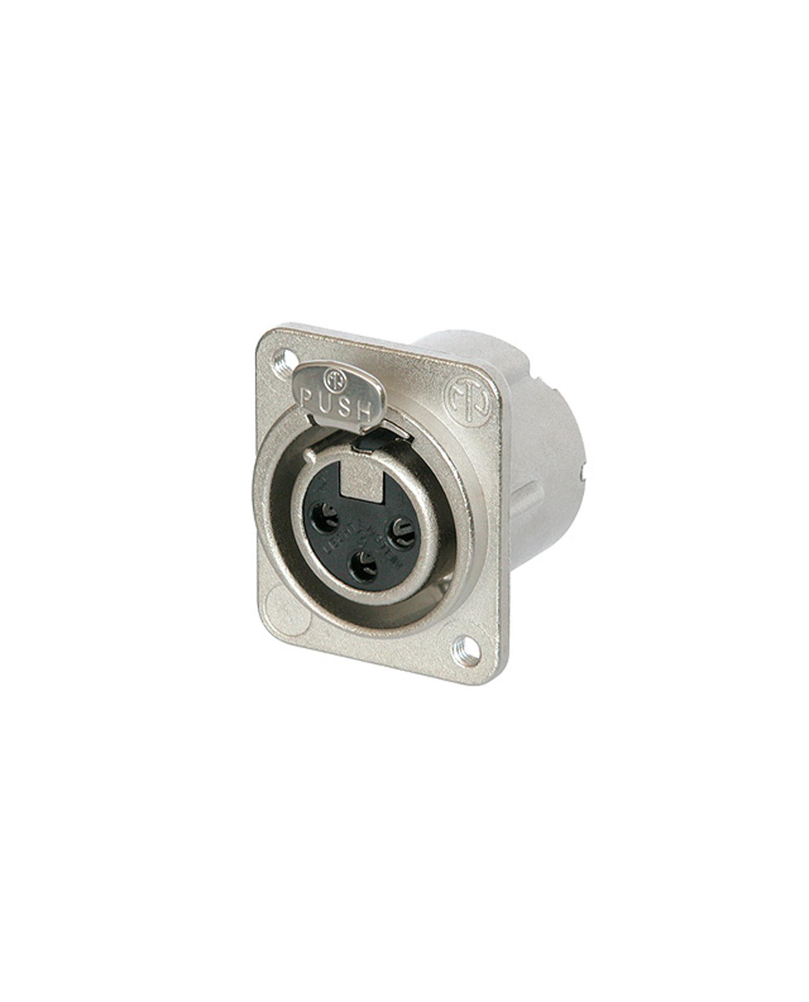Neutrik - Conector XLR Hembra de 3 Polos Serie D-LX Mod.NC3FD-LX_44