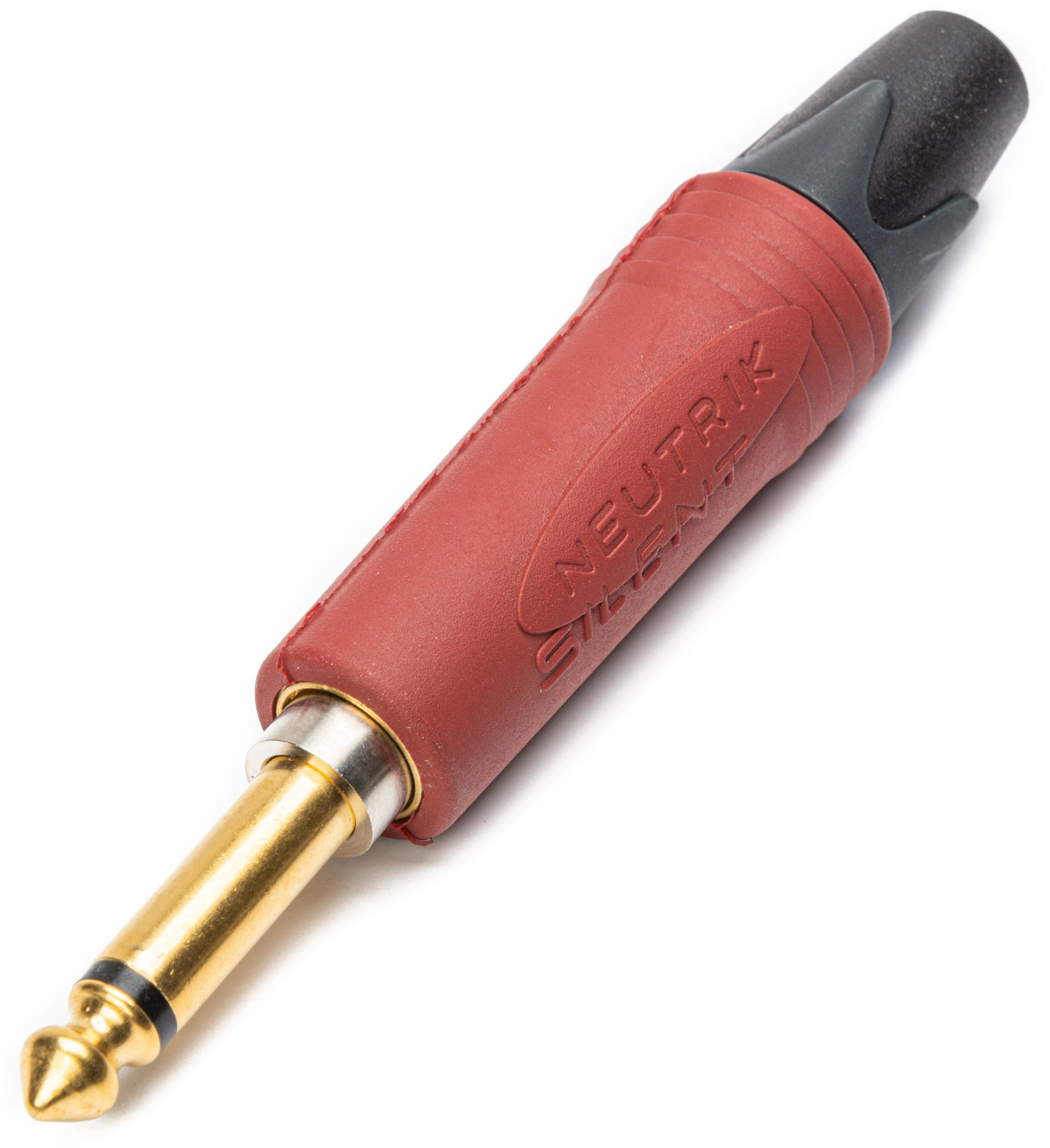 Neutrik - Plug 1/4" Mono con Red Switch para Instrumento Mod.NP2X-AU-SILENT_53