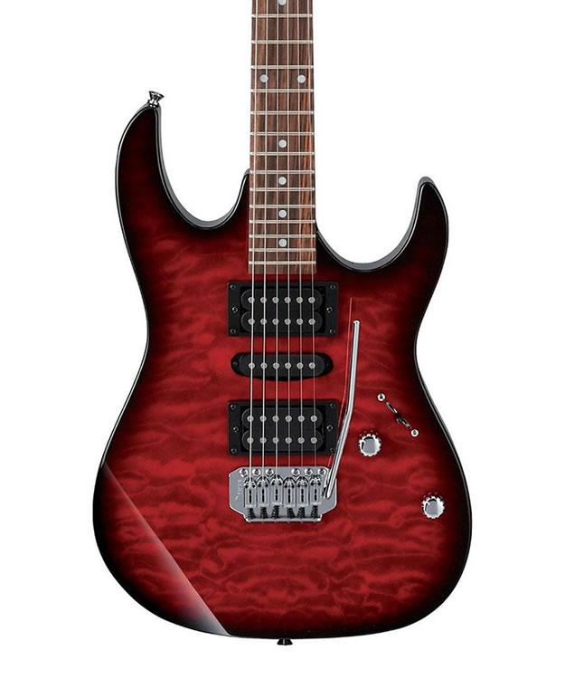 Ibañez - Guitarra Eléctrica RX Zurda, Color Roja Transparente Mod.GRX70QAL-TRB_65