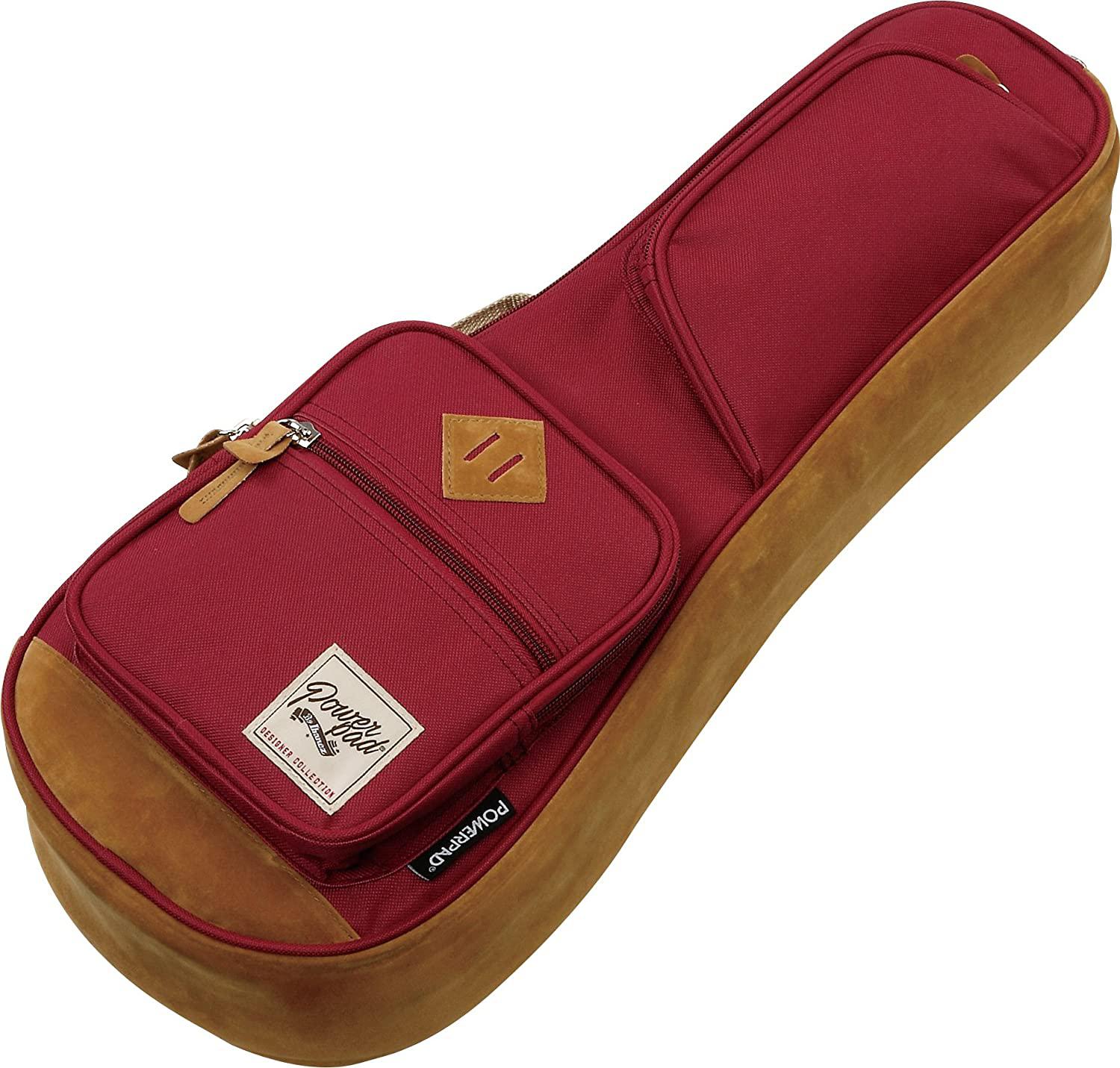 Ibañez - Funda Powerpad Designer para Ukulele Soprano, Color: Vino Mod.IUBS541-WR_16