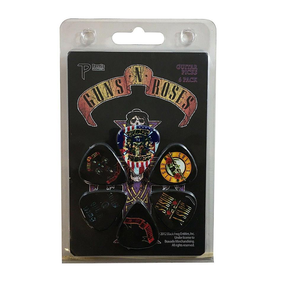 Perris - 6 Plumillas Guns N Roses Mod.LP-GR2