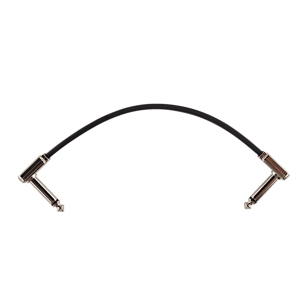 Ernie Ball - Cable de Audio 15.24 cm, Negro Angulado/Angulado Mod.6226