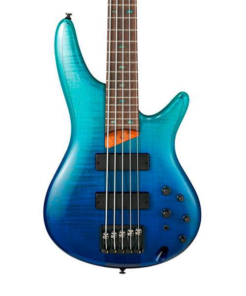 Ibañez - Bajo Eléctrica SR de 5 Cuerdas, Color: Azúl Degradado Mod.SR875-BRG