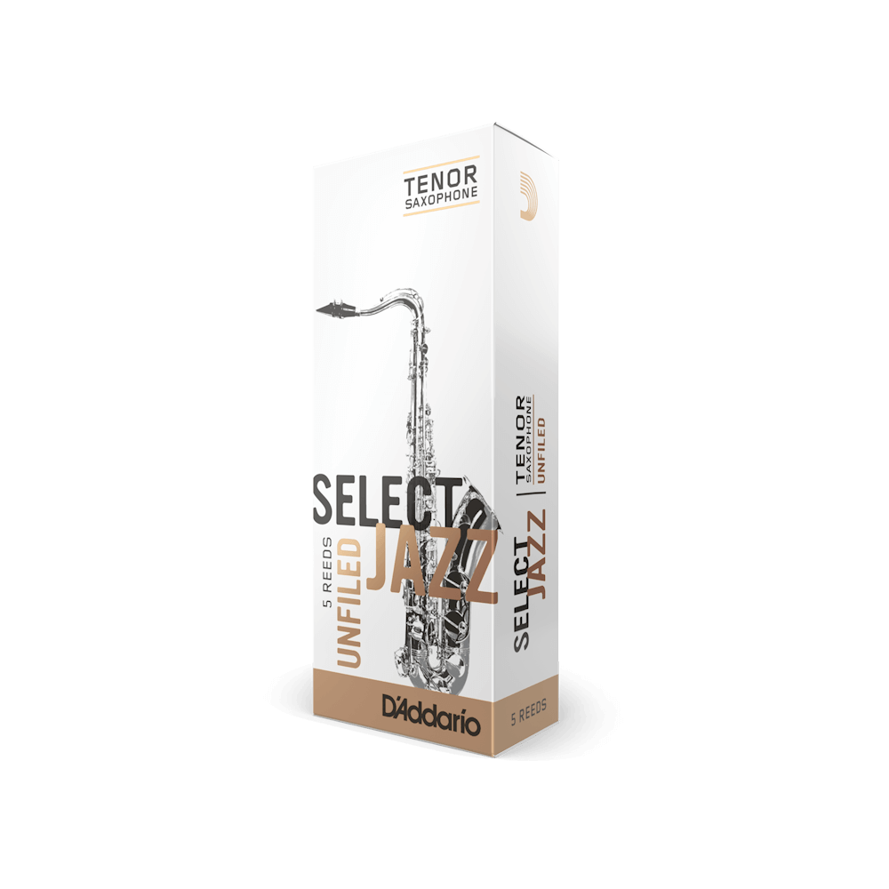 D'Addario - Cañas Select Jazz Unfiled para Sax Tenor, 5 Piezas Mod.RRS05TSX__