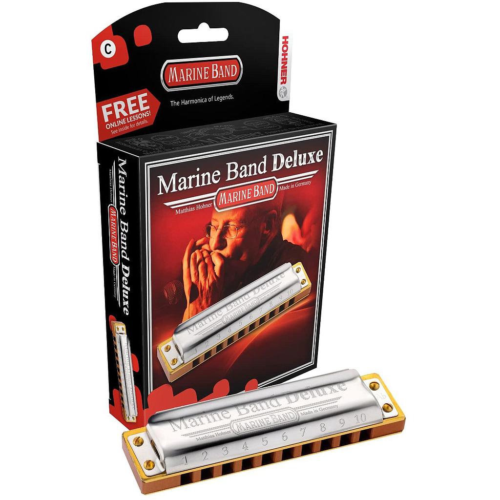 Hohner - Armónica Marine Band Deluxe en Si Mayor Mod.M200512X