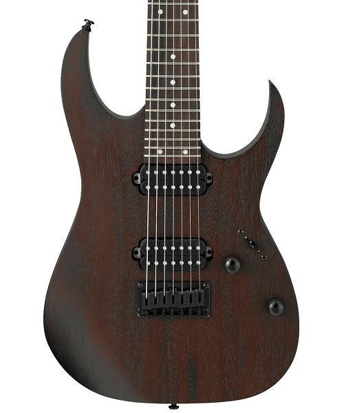 Ibañez - Guitarra Eléctrica RG de 7 cuerdas, Color: Nogal Mate Mod.RG7421-WNF