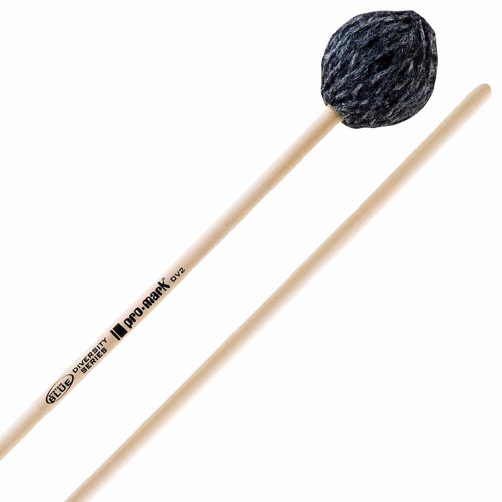 Promark - Baquetones Diversity Series para Marimba, Material: Estambre Calibre: Medium-Hard Mod.DV3