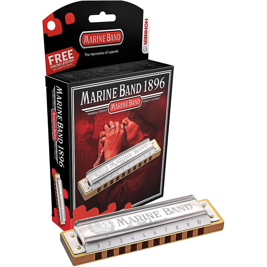 Hohner - Armónica Marine Band en Fa 1896/20 Mod.M1896066X
