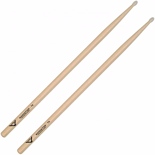 Vater - Baquetas Hickory Manhattan 7A, Punta: Nylon Mod.VH7AN_56