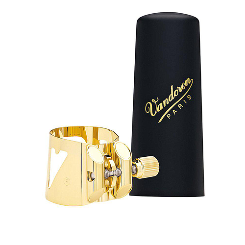 Vandoren - Abrazadera y Tapa para Sax Tenor, Dorado Mod.LC58DP_87