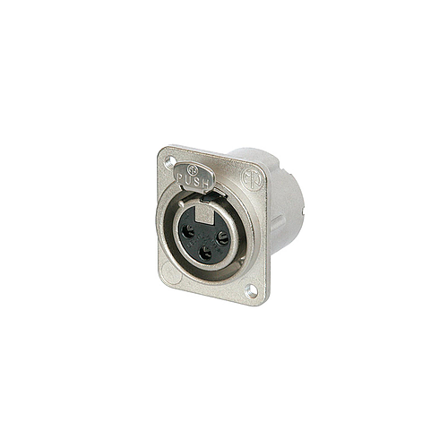 Neutrik - Conector XLR Hembra de 3 Polos Serie D-LX Mod.NC3FD-LX_44