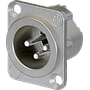 Neutrik - Conector XLR Macho de 3 Polos Serie D-LX Mod.NC3MD-LX_45