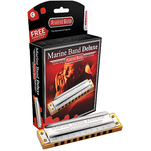 Hohner - Armónica Marine Band Deluxe en Si Bemol Mayor Mod.M200511X